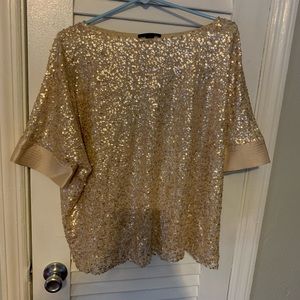St. John blush sequins top.